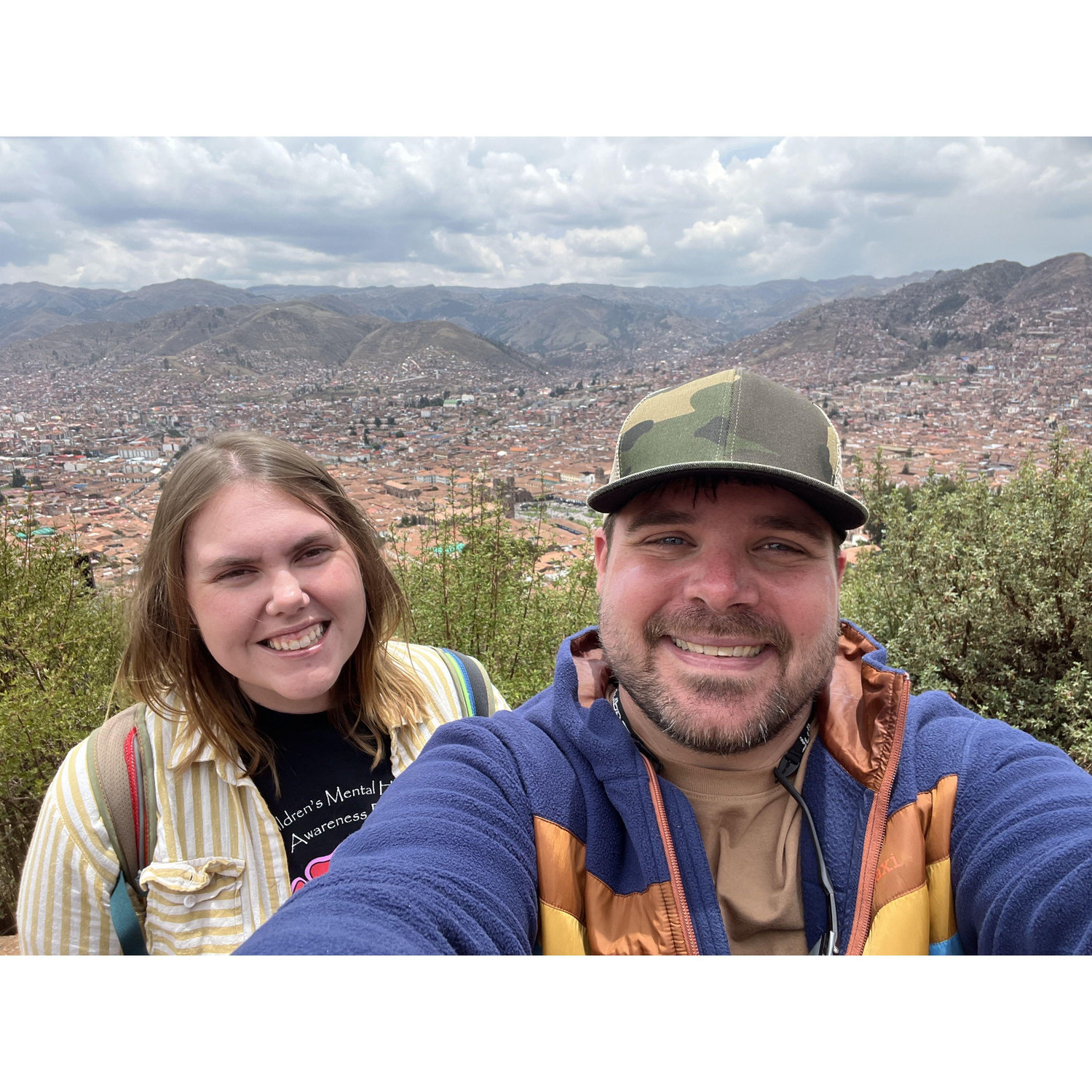 Enjoying the city of Cusco.