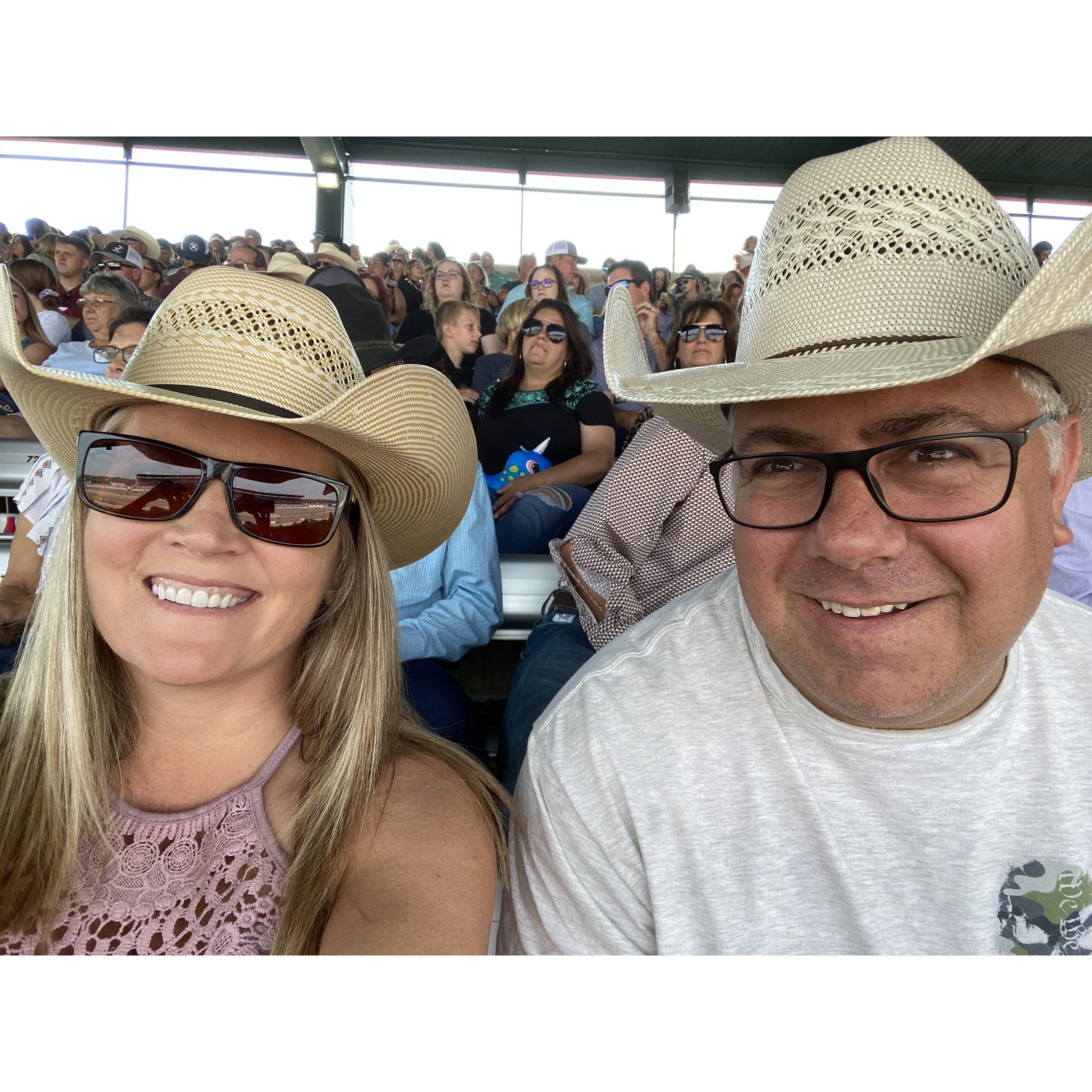 Cheyenne Frontier Days. At his first REAL Rodeo.