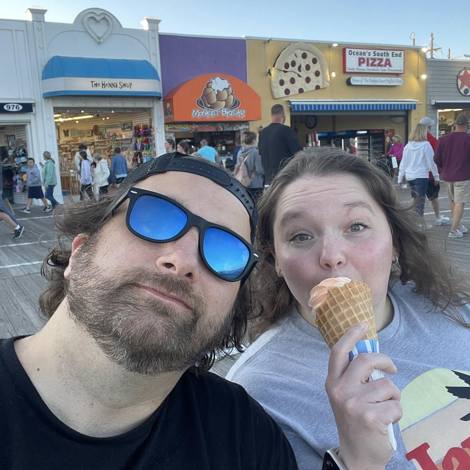 A trip to the Ocean City boardwalk during AJ’s first summer living at the Shore!