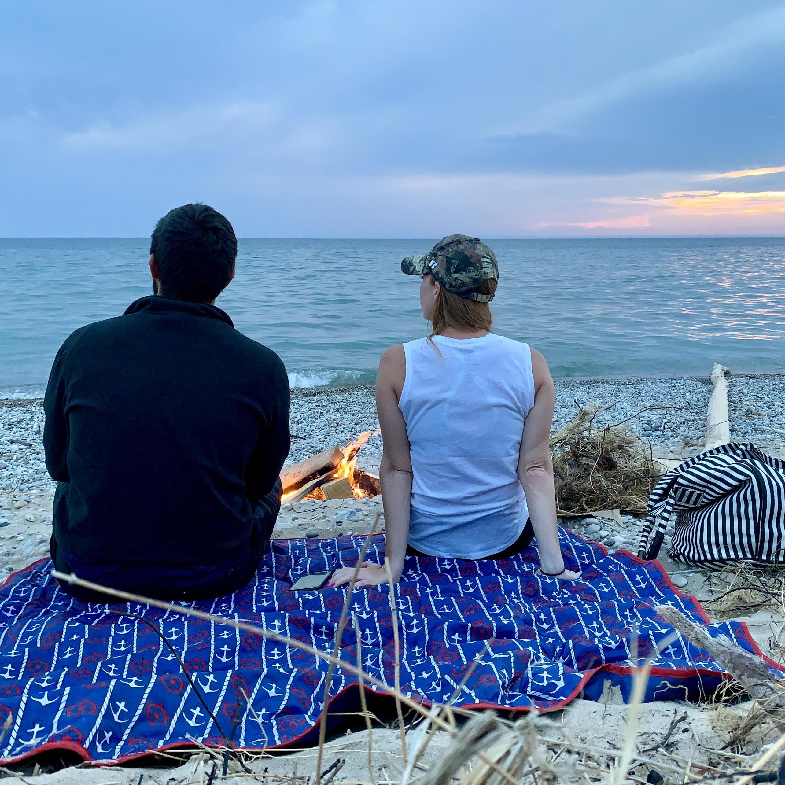 The Great Lakes mean a lot to both of us. What better place to have a bonfire? (2019)