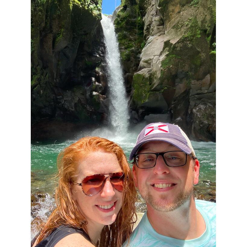 We visited Dakota's favorite waterfall in Costa Rica, Las Golondrinas