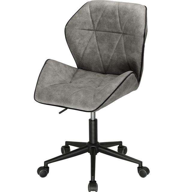 DICTAC Office Chair armless Desk Chair Home Office Chair with Wheels Swivel Task Chair Adjustable Computer Chair Mid Century Stylish