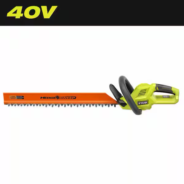 RYOBI 40V 24 in. Cordless Battery Hedge Trimmer (Tool Only) RY40HG01B