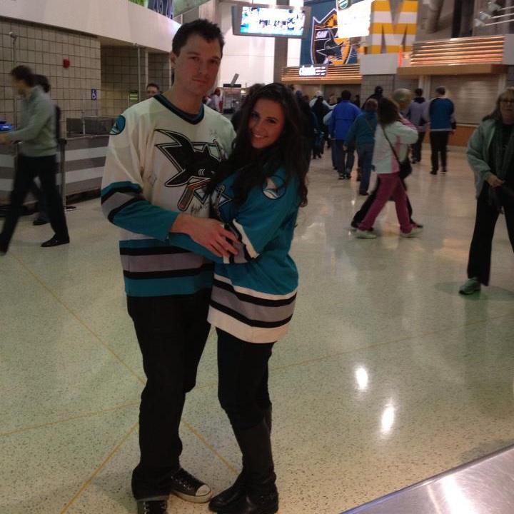 The only sporting event we ever attended together. Neither of us like sports all that much!