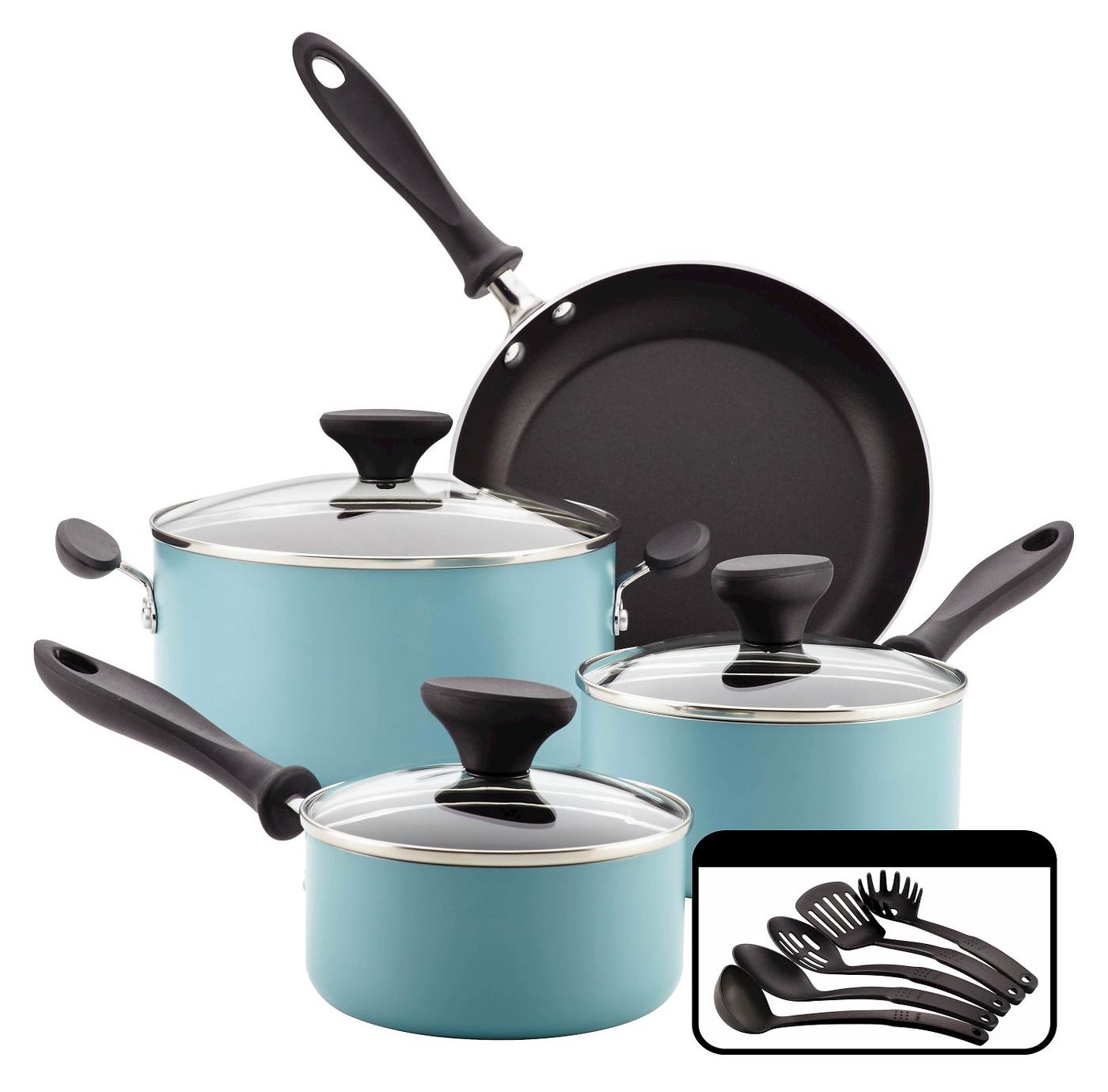 Farberware Reliance 12pc Nonstick Cookware Set Aluminum