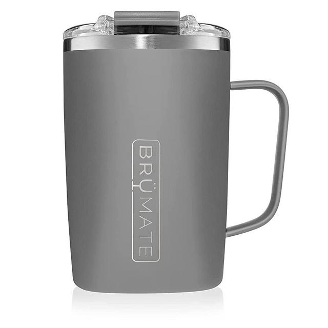BrüMate Toddy - 16oz 100% Leak Proof Insulated Coffee Mug with Handle & Lid - Stainless Steel Coffee Travel Mug - Double Walled Coffee Cup (Matte Gray)