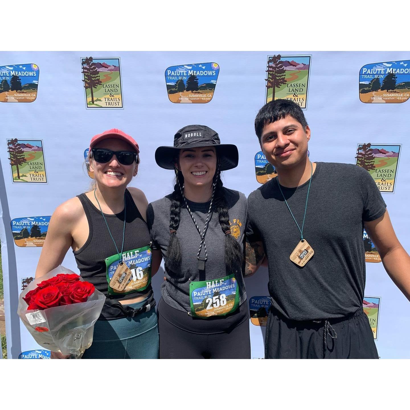 Our first half marathon together! 