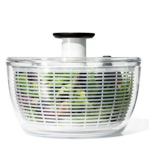 OXO Good Grips Salad Spinner | Lettuce Spinner | Fruit Washer | Fruit Washing Bowl with Strainer | Vegetable Cleaner | Salad Cleaner | Lettuce Washer | 6.22 Quart Capacity