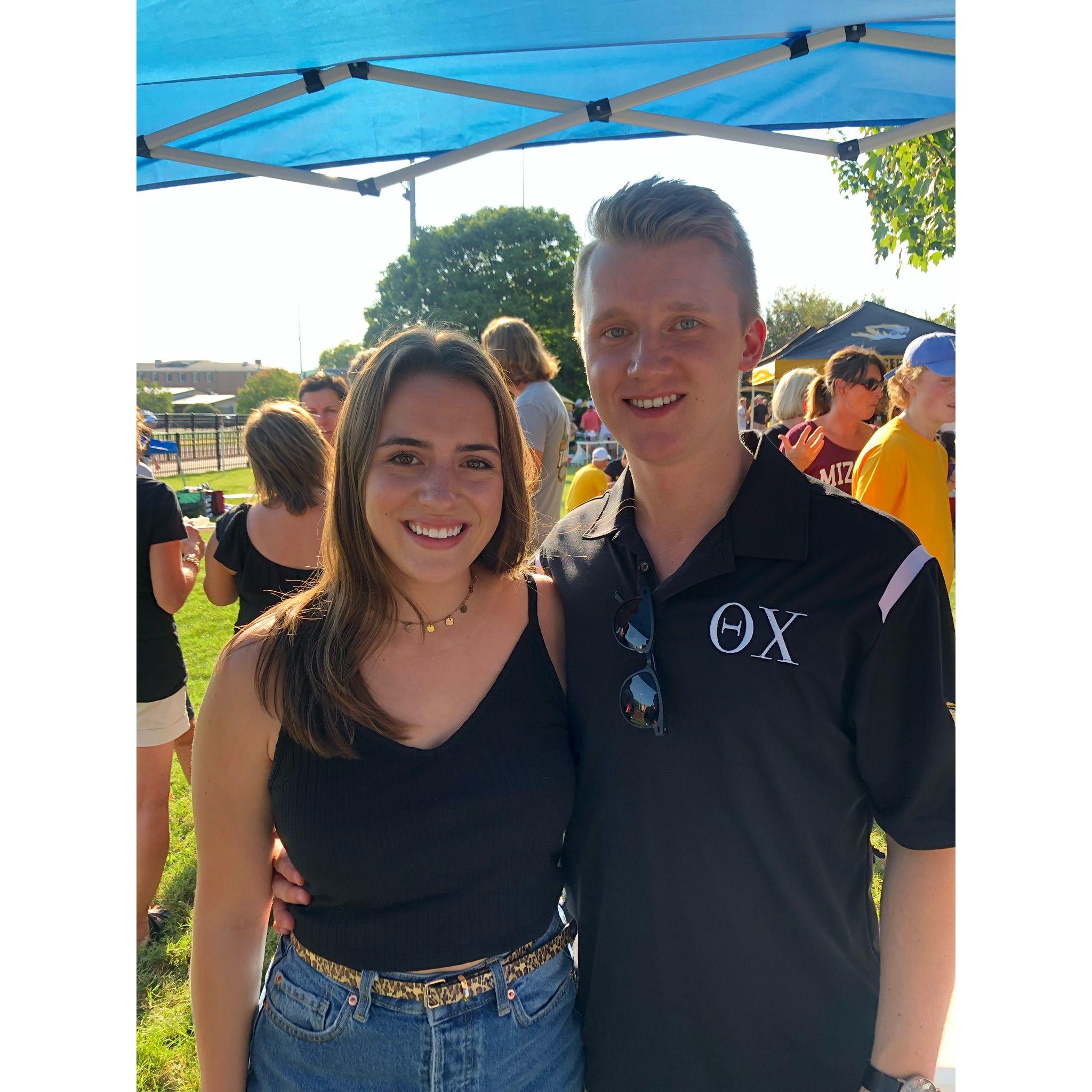 We did long distance for 2 years and found weekends to visit each other while Alex was still in school