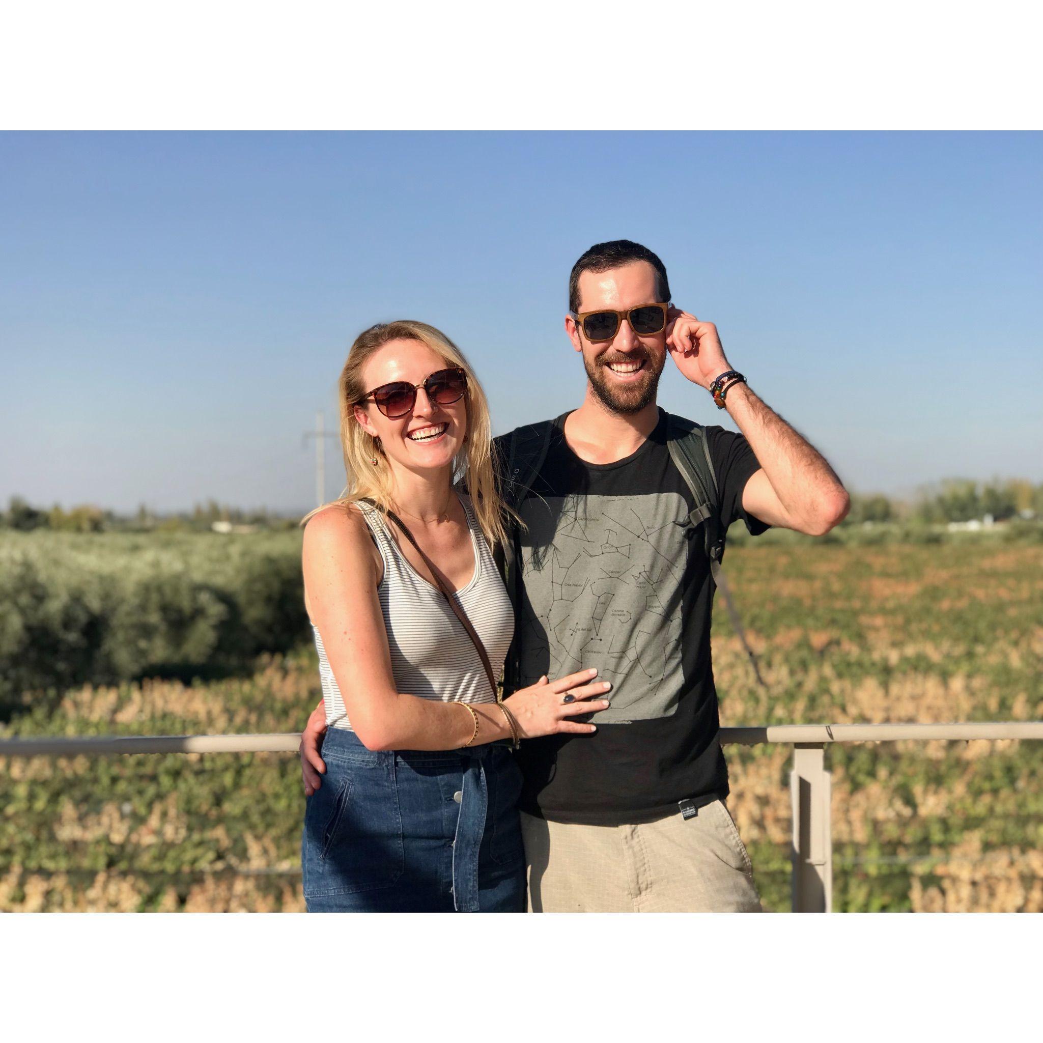 Wobbly 2-man bike tour through the vineyards of Mendoza, Argentina.