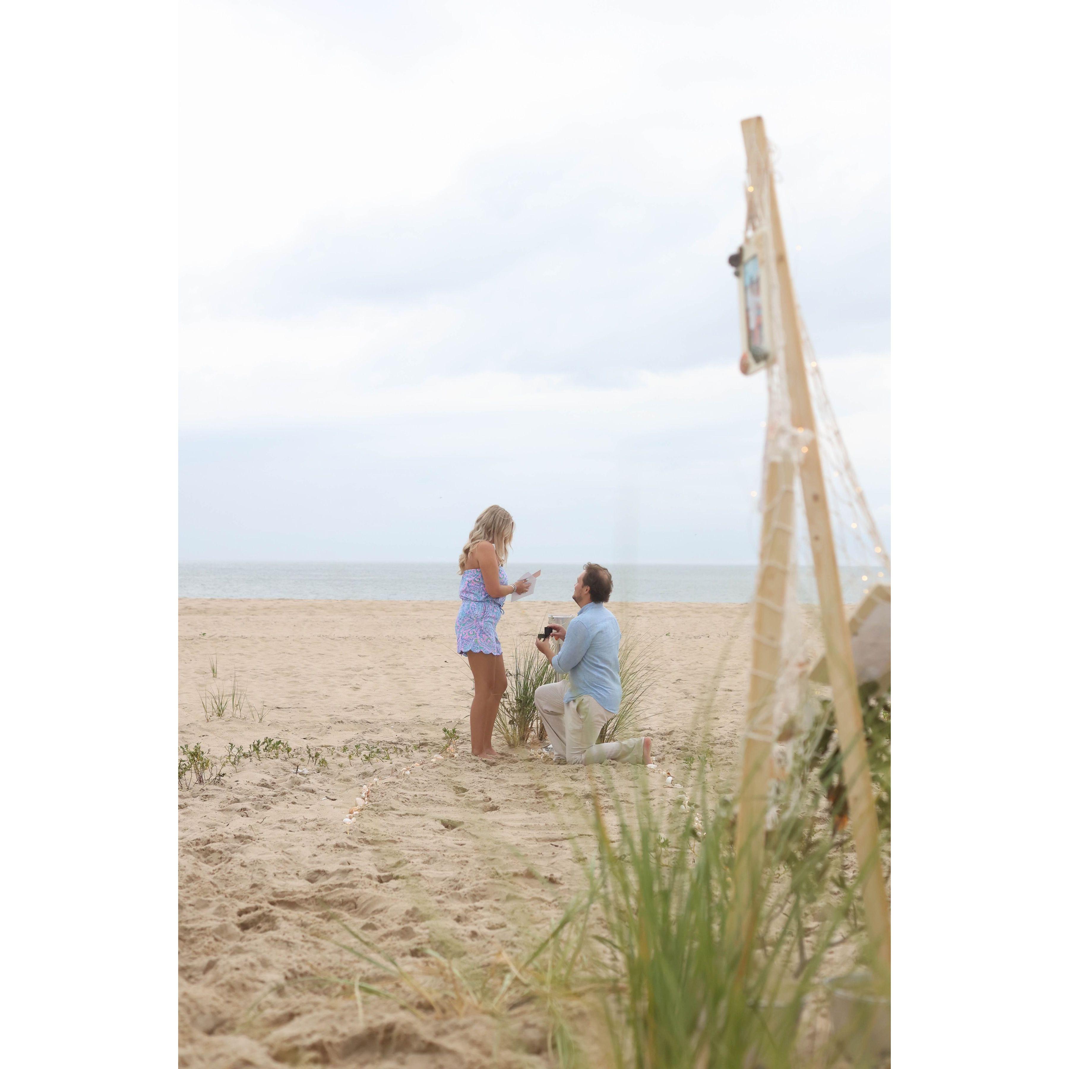 "What if you say yes" is what my final card said during the proposal!