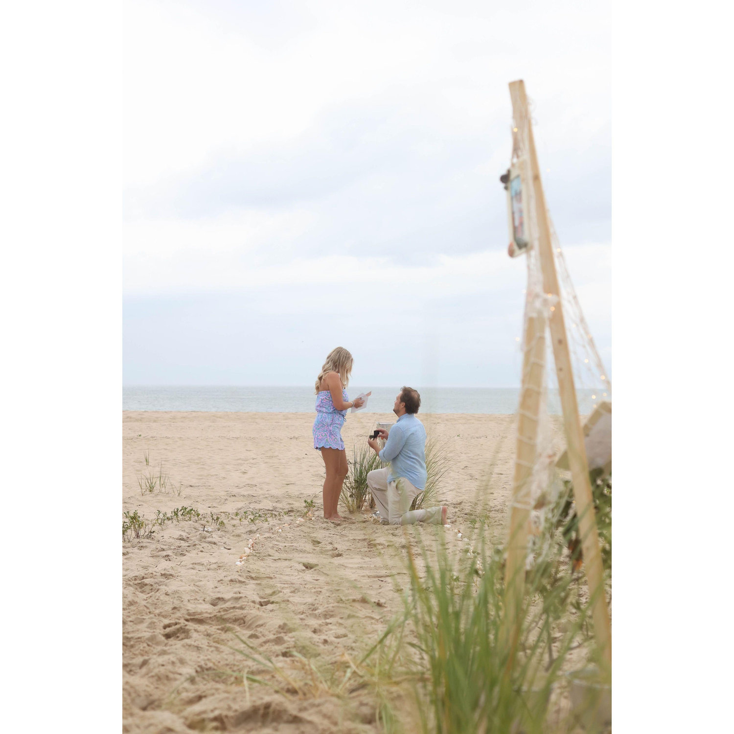 "What if you say yes" is what my final card said during the proposal!