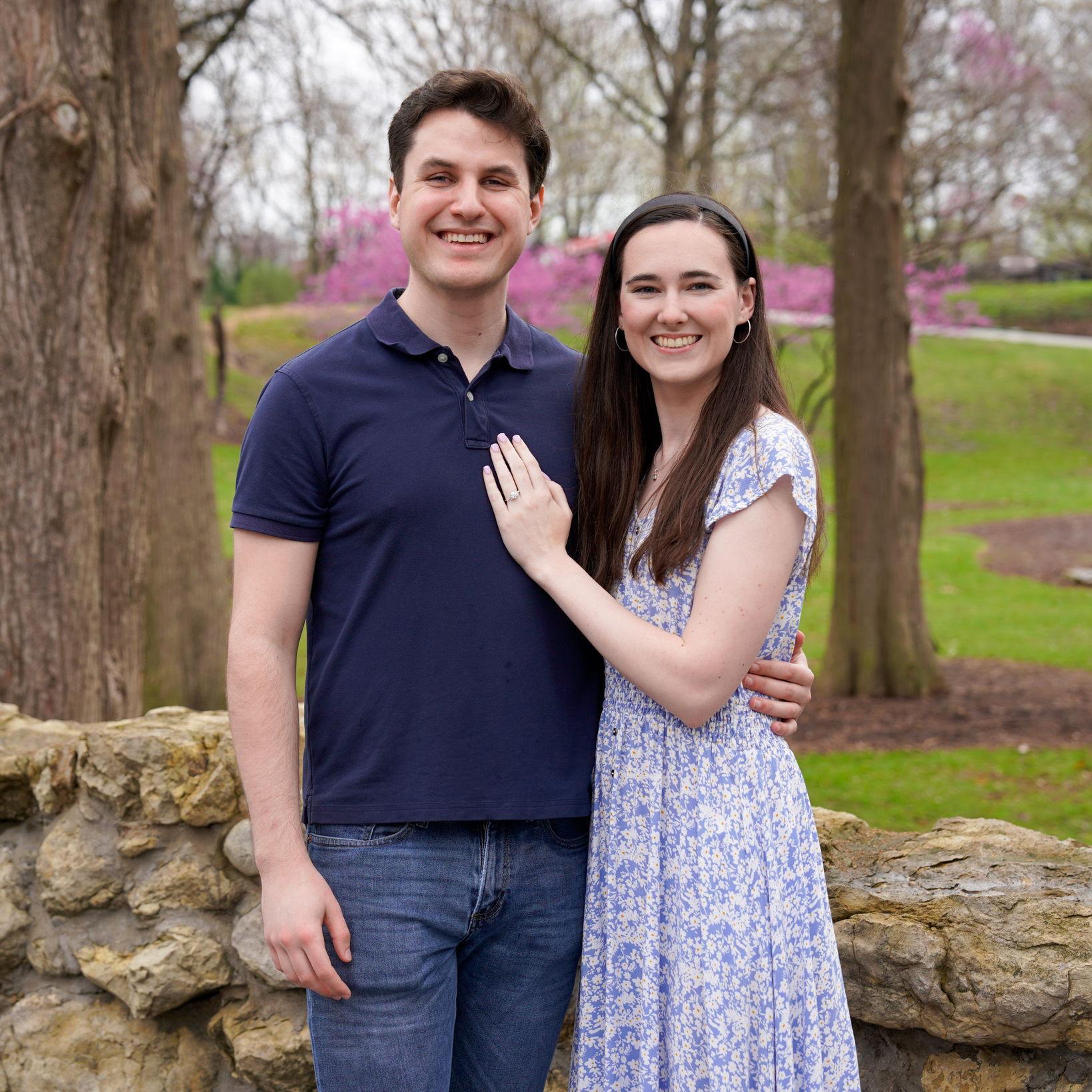 The day we got engaged at the zoo!