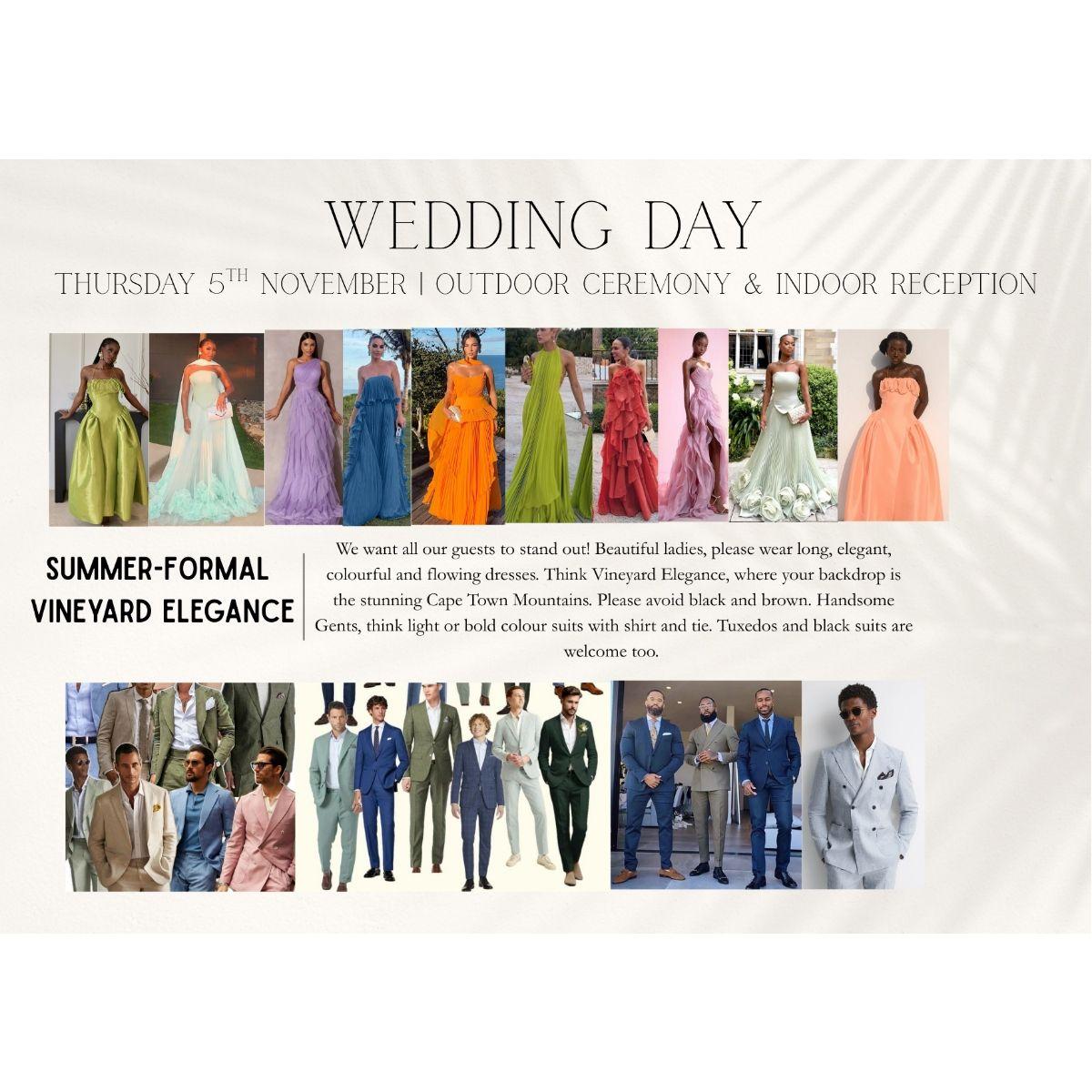The Wedding Day- Vineyard Elegance