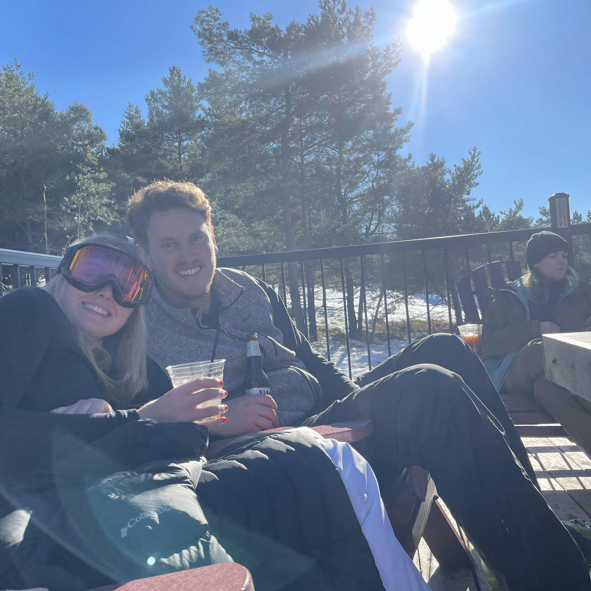 Our first ski trip together. Will "accidently" said I love you for the first time when we were on the lift.