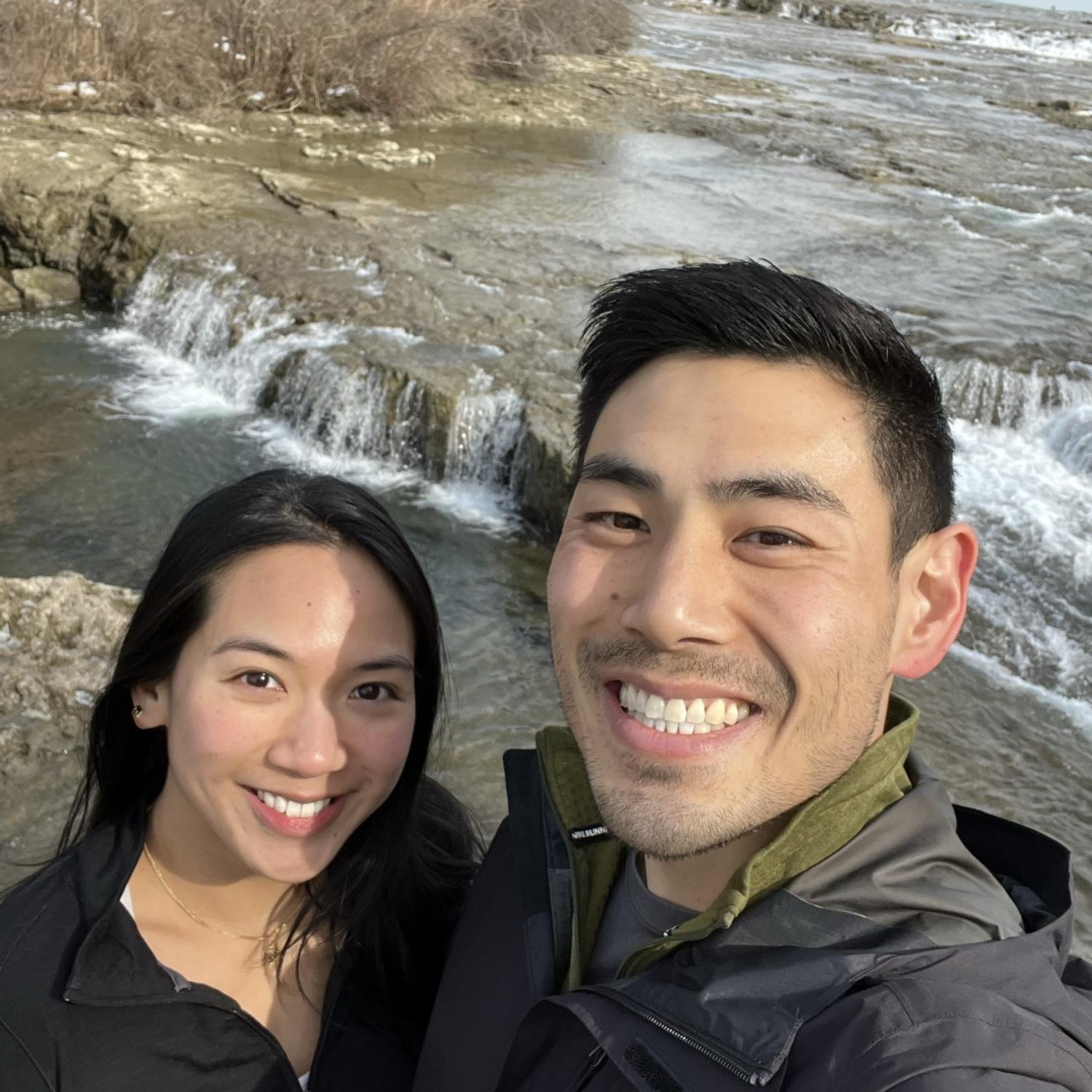 Possibly our first photo ever? At Niagara Falls. 

Wow, thanks for scrolling to the "beginning!" ;)