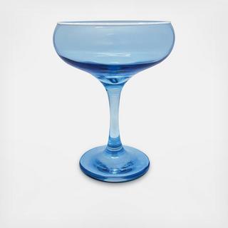 Fine Line Rimmed Coupe Glass, Set of 4