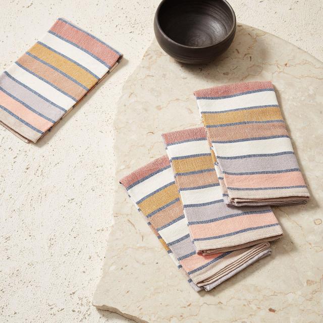 Sunrise Stripe Napkins | MINNA