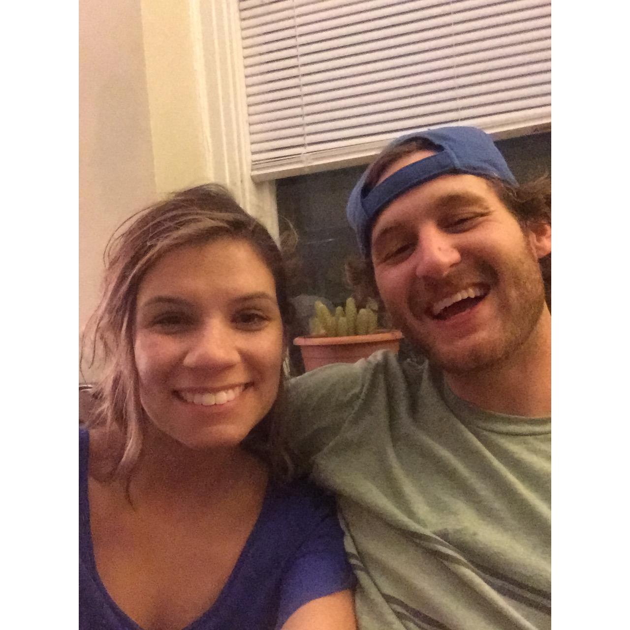 One of the first nights we hung out together