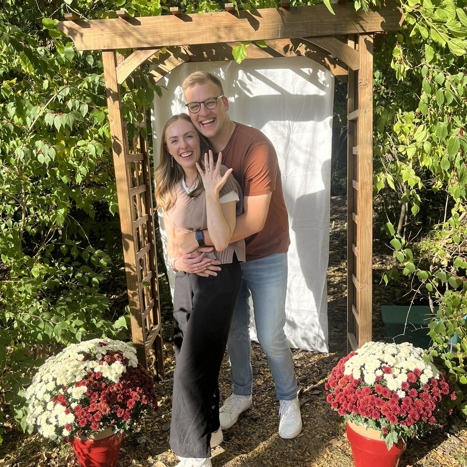 Our engagement was a special day surrounded by both of our families!