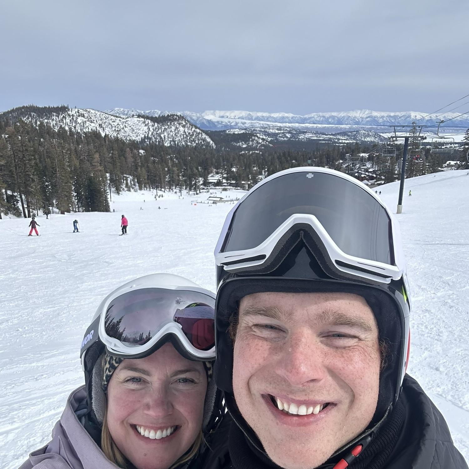 Mike taught Cor how to snowboard in both Snow Bowl in AZ and Mammoth Mountain in CA!