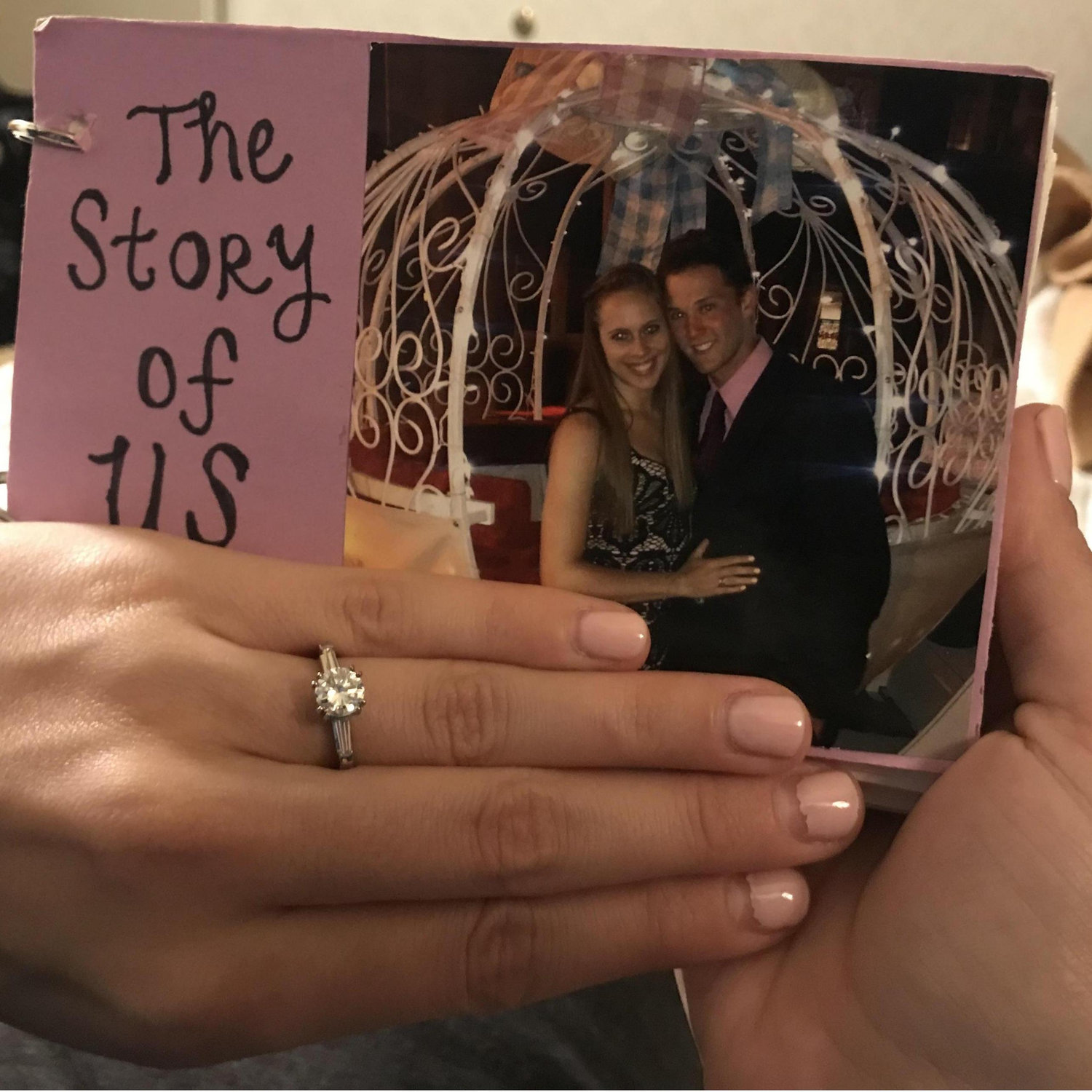 Hannah opened the book to find his note about that evening with the sunset. With tears in her eyes, she read Max's note saying it was that moment, 4 years ago, that he knew he wanted to marry her...