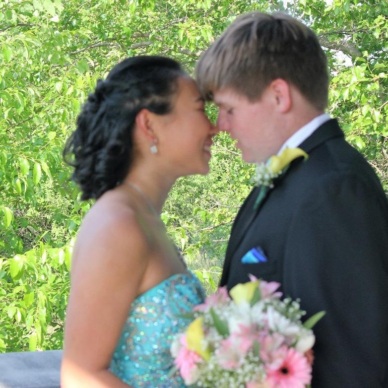 Kelly's favorite picture from the photo shoot mirrors this picture from Junior Prom in 2017!