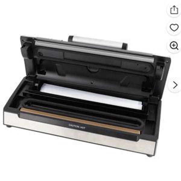 Nesco Professional Vacuum Sealer Machine, Powerful Multi-Mode Food Sealer With Accessory Port for Jars/Canisters, Built-In Roll Storage, Includes (2) 10 ft Rolls & (10) Pre-Cut Bags, For Pantry Storage & Meal Prep
