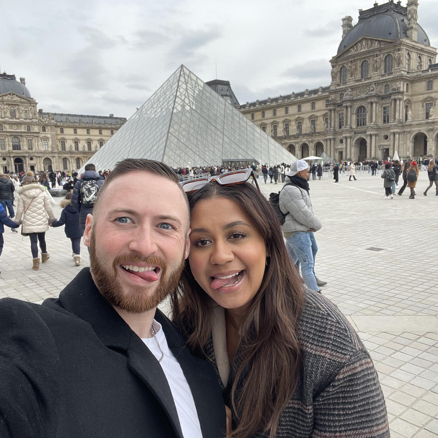 1st stop on our 1st trip to Europe together
- Paris France