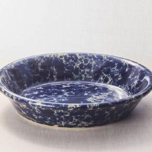 Bennington Pottery Blue Agate Pie Dish
