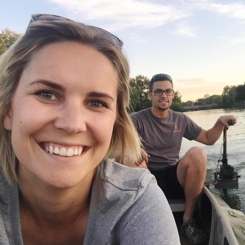 Testing out one of Seth's many hunting boats