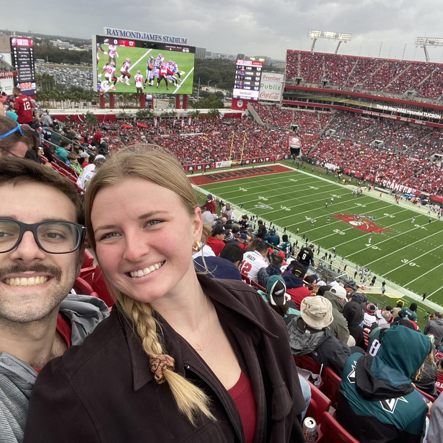 Tampa Bay Bucs playoff game against the Eagles!