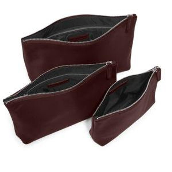 Leatherology - Standing Pouch Trio - Bordeaux