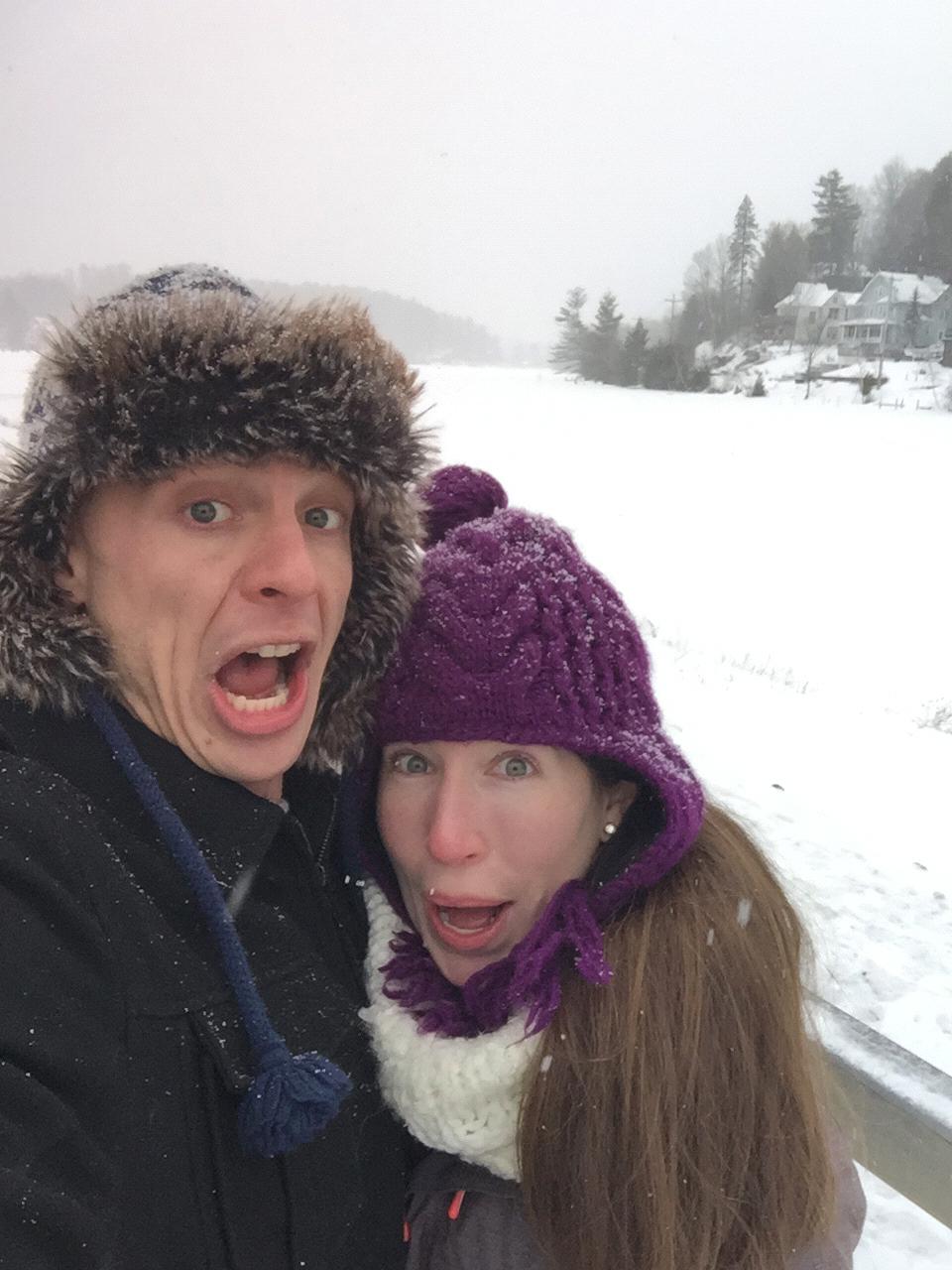 first vacation together... to the coldest place on the planet