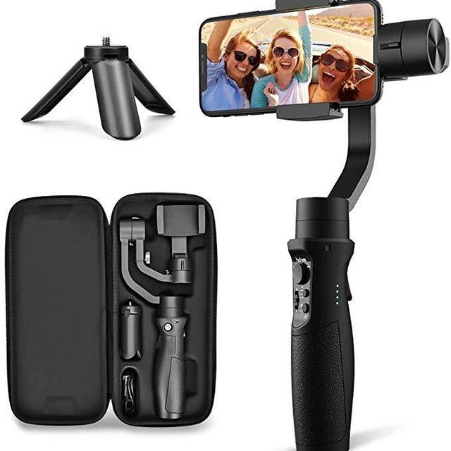 3-Axis Gimbal Stabilizer for iPhone X XR XS Smartphone Vlog Youtuber Live Video Record with Sport Inception Mode Face Object Tracking Motion Time-Lapse - Hohem Isteady Mobile Plus (Upgraded New)