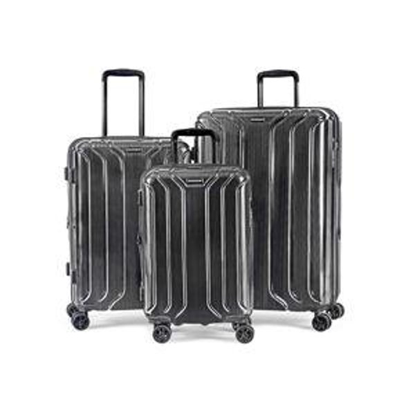 NONSTOP New York Elite 3-Piece Expandable Spinner Luggage Set with Powerbank 3-Piece Packing Cube Set