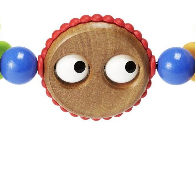 BABYBJORN Wooden Toy for Bouncer - Googly Eyes