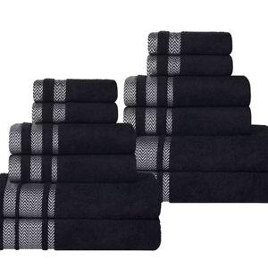 Cotton Medium Weight Absorbant and Fluffy Bathroom Towel Set by Blue Nile Mills