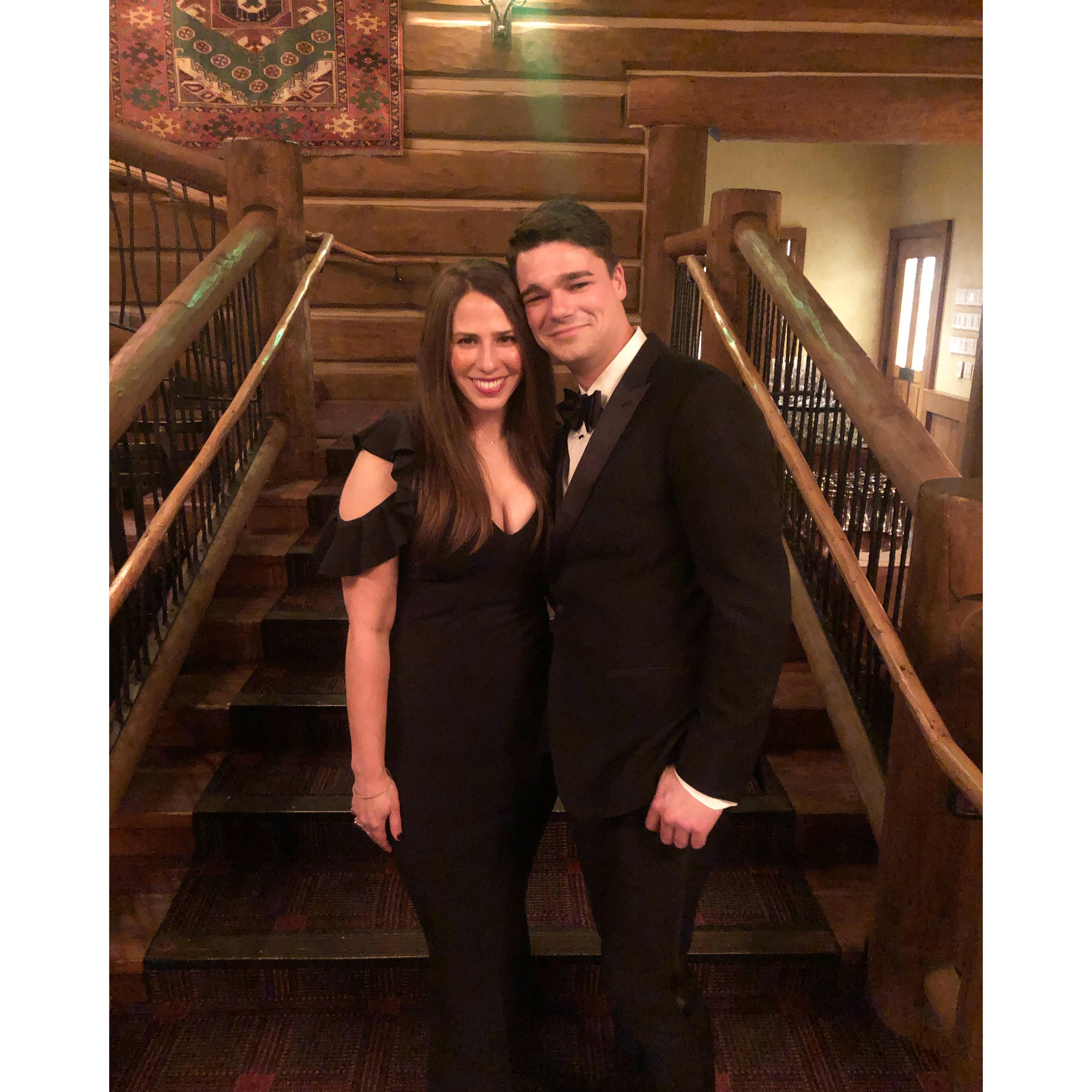 Probably the only time we will ever be in black tie attire.