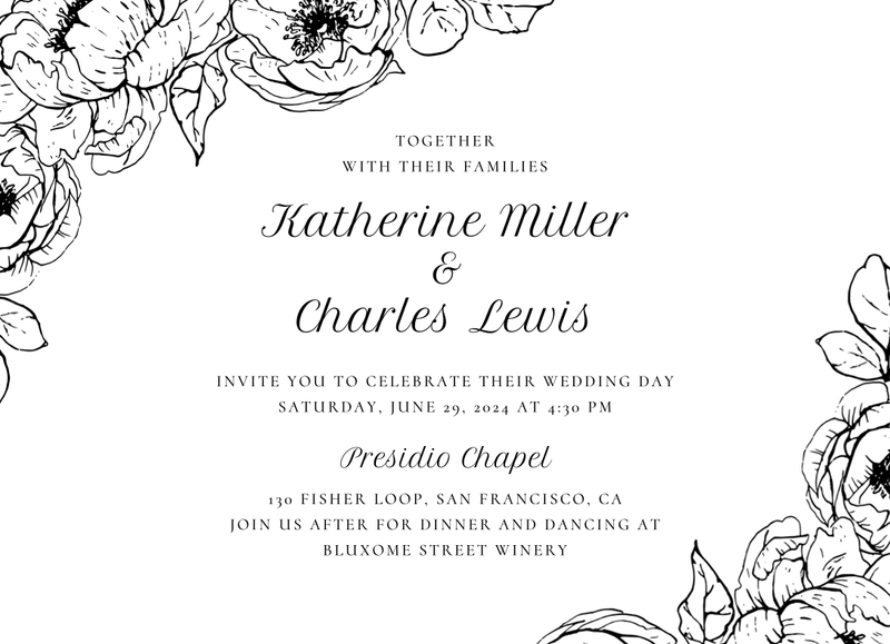 Rooftop Classic | White | Zola Wedding Invitations