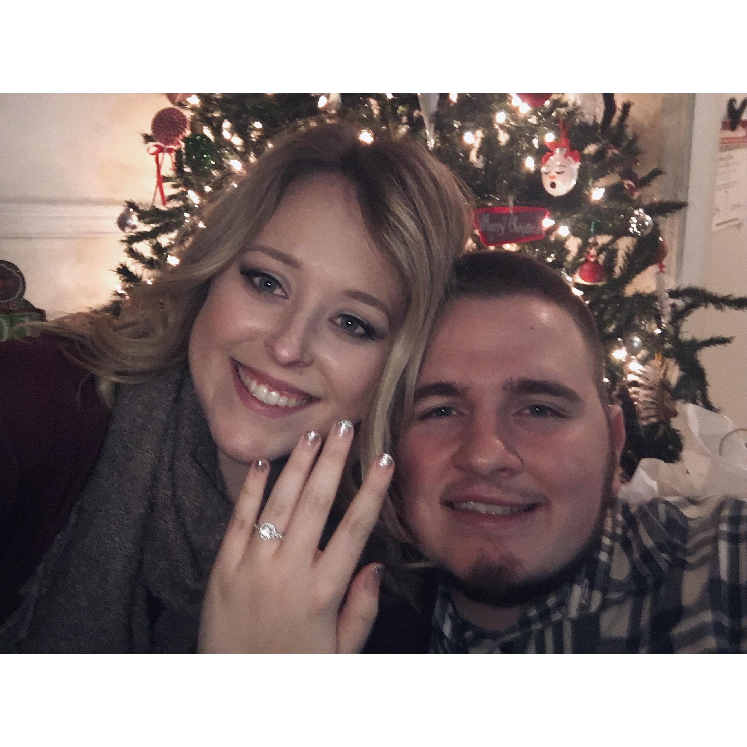 The night he proposed!