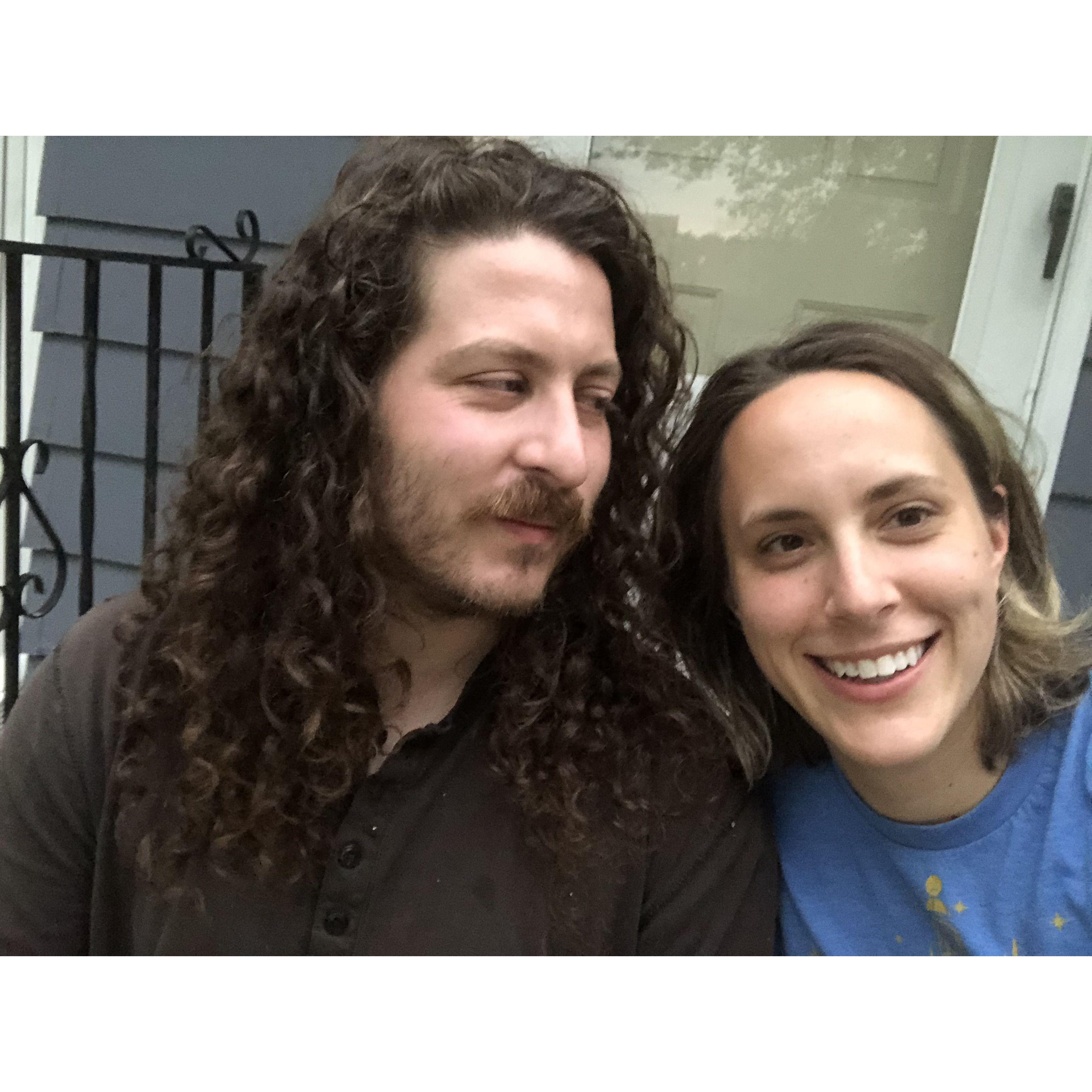 We took this picture right before leaving Iowa City. We've been through a lot of moves together.