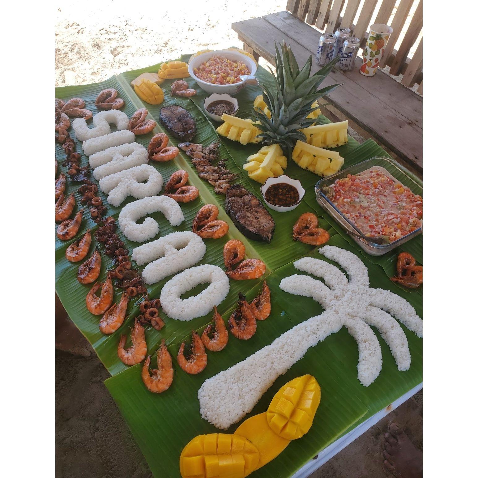 Suprise kamayan before the surprise proposal!