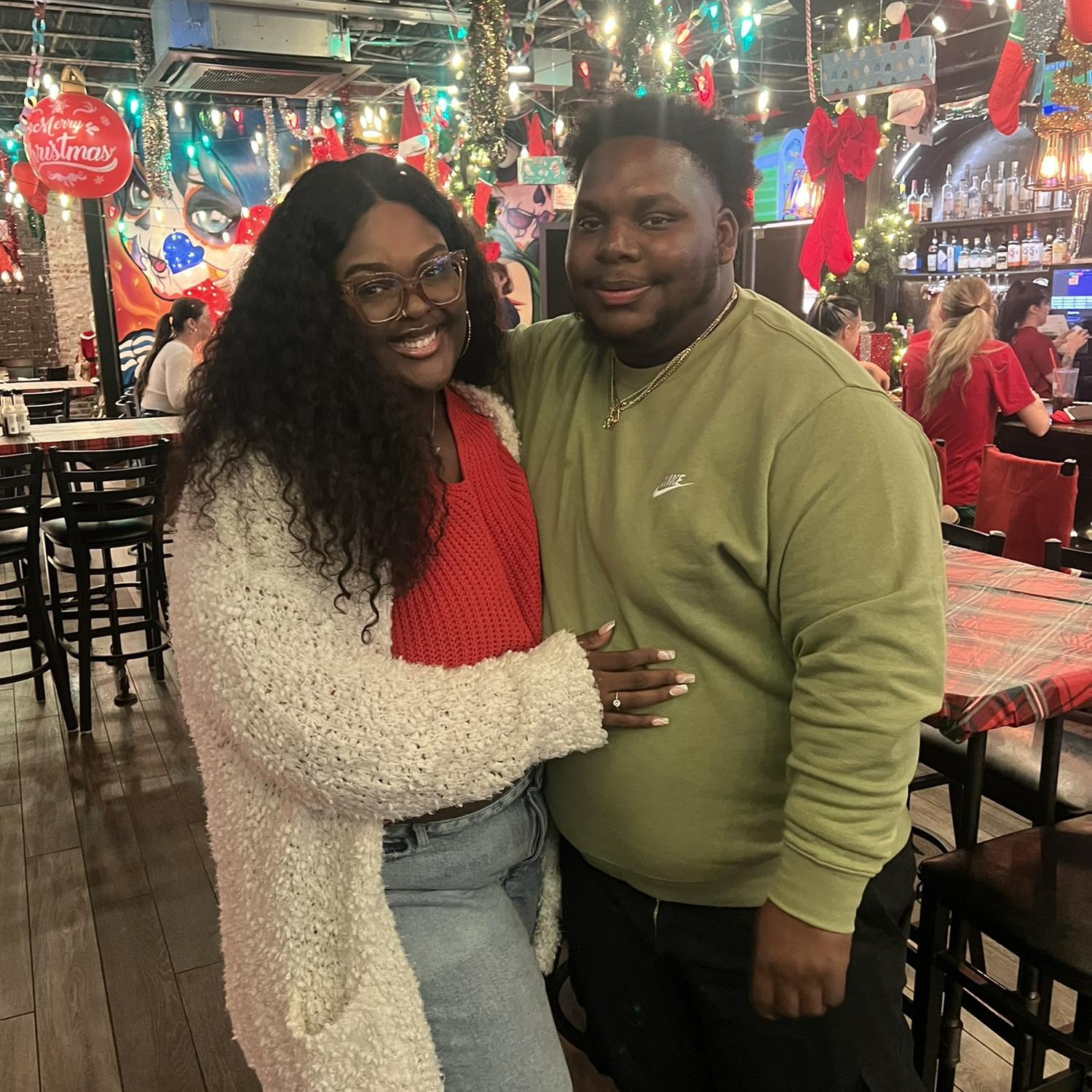 Peep the red and green coordination for Christmas?