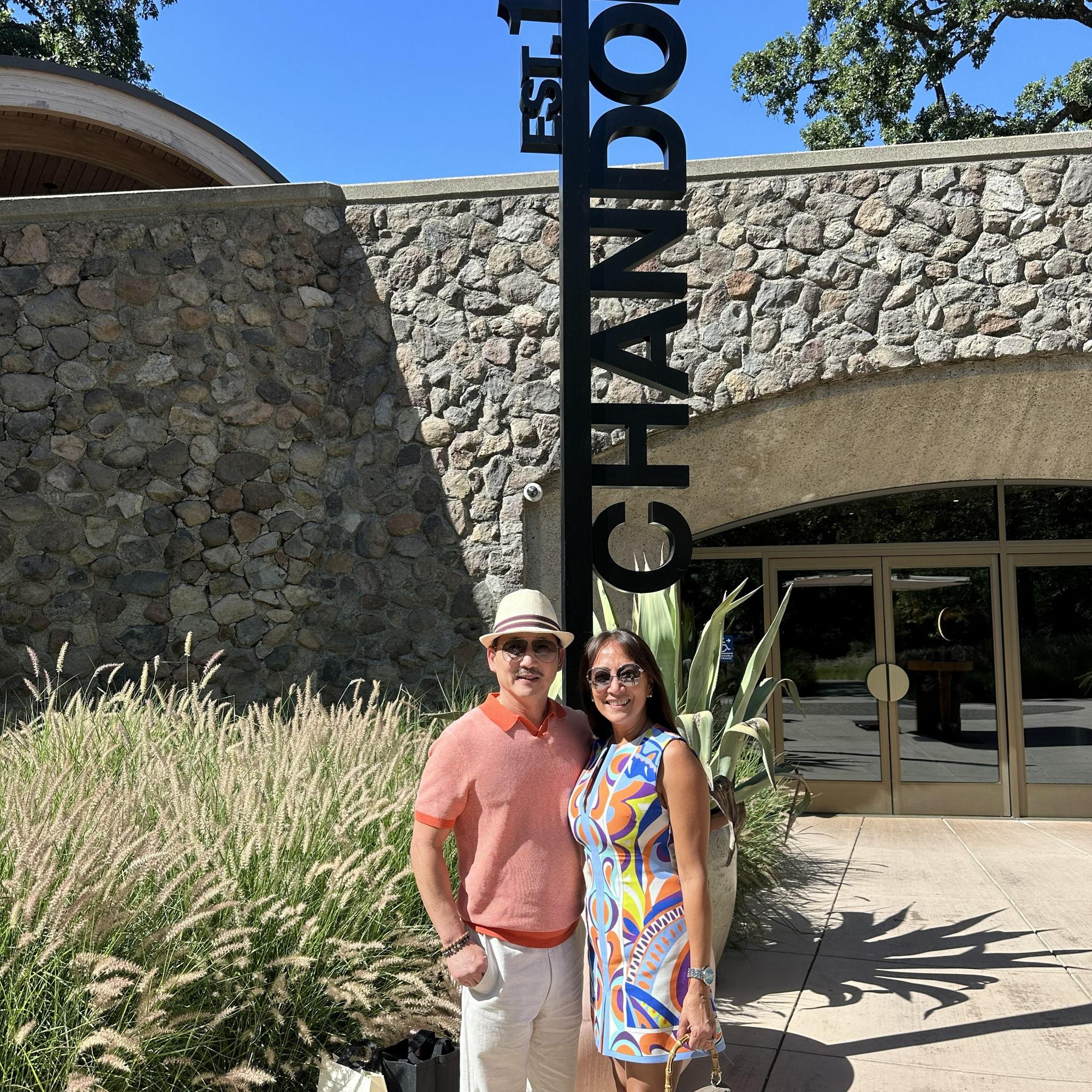 One of our favorite places to visit in Napa is Chandon. It is a stunning winery known for its exceptional sparkling wines and picturesque scenery, and it was even an option for our wedding venue.