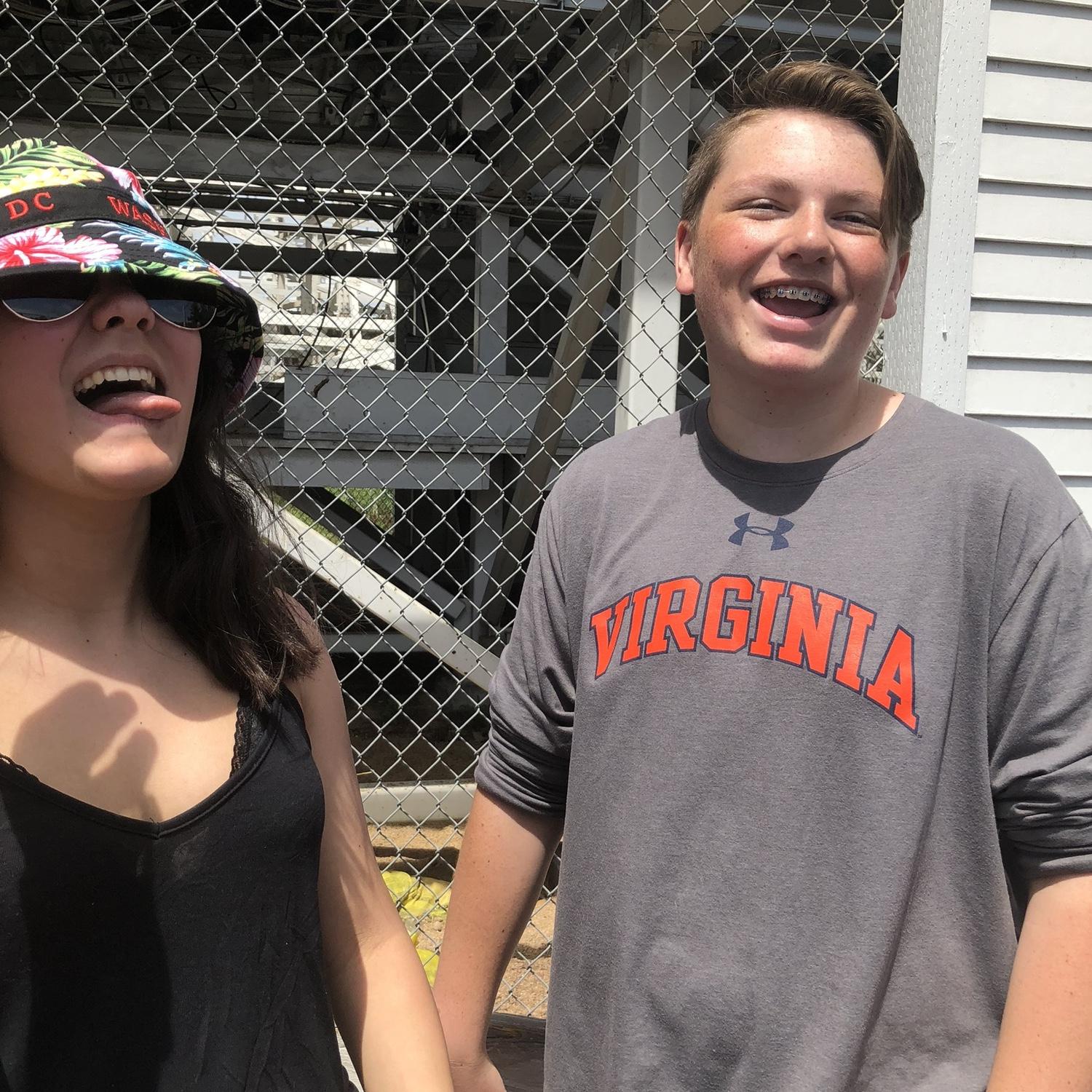 Us at Elitch Gardens in 8th grade