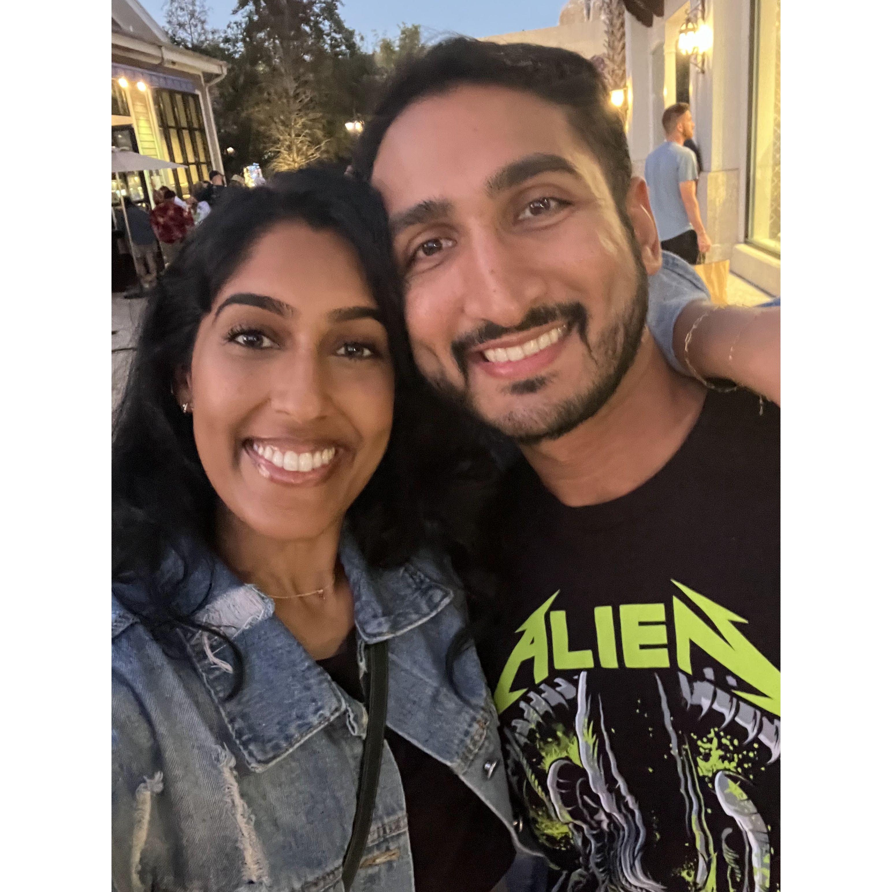Our first photo together