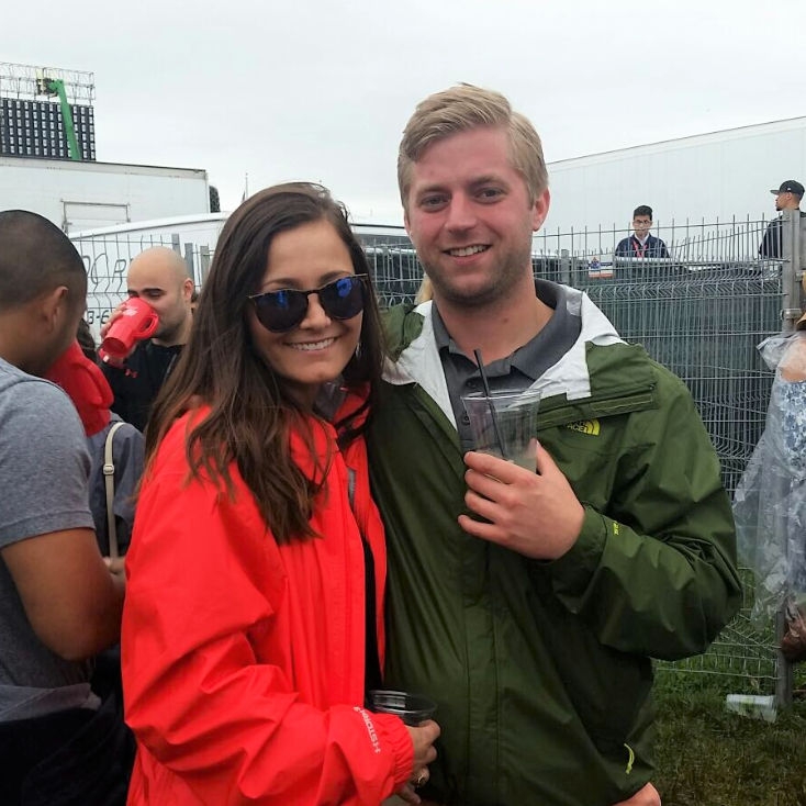 5/21/2016: The day we met at Preakness- Brad insisted on a photo :)