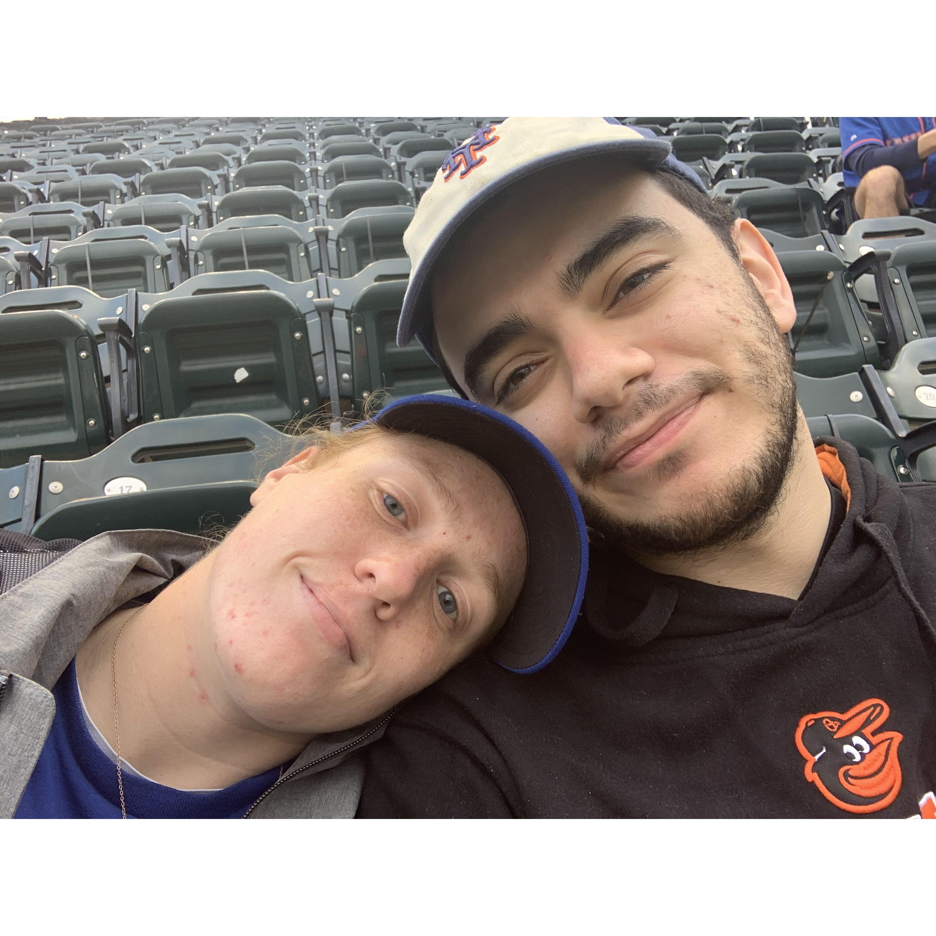 First baseball game together Mets vs. Orioles at Citi Field 2021
