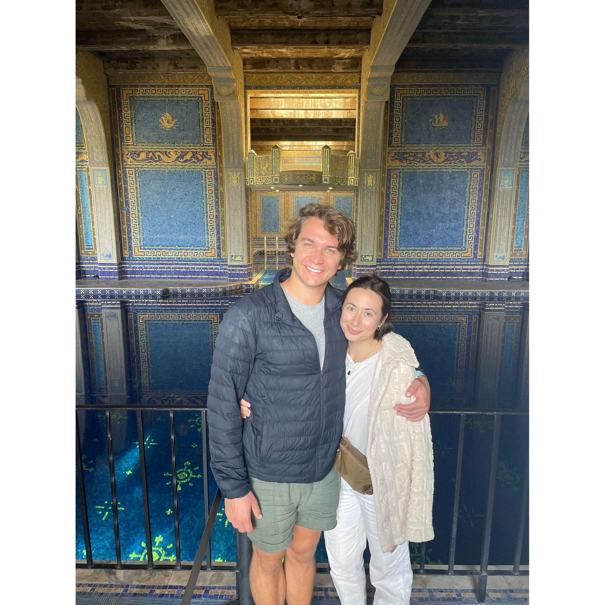 Victoria & Leo taking in the beauty of Hearst Castle in San Simeon, CA.